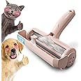 DELOMO Pet Hair Remover Roller - Dog & Cat Fur Remover with Self-Cleaning Base - Efficient Animal Hair Removal Tool - Perfect for Furniture, Couch, Carpet, Car Seat, Pink