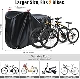Faireach Bike Cover for 2 Bikes Waterproof UV Resistant 78.7x43.3x33.5 in view 5