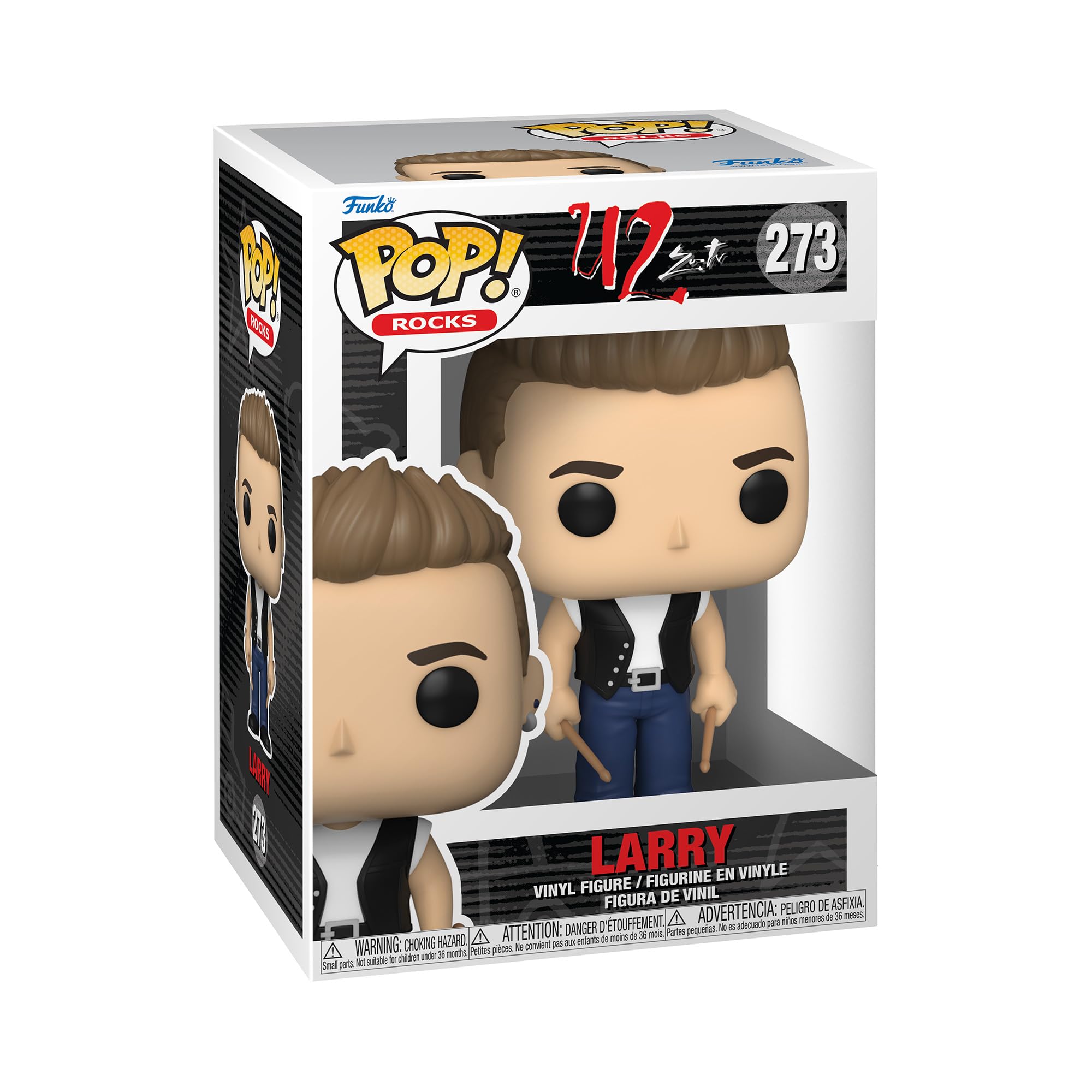 Funko POP! Rocks: U2 - ZooTV - Larry Mullen Jr. - Collectable Vinyl Figure - Gift Idea - Official Merchandise - Toys for Kids & Adults - Music Fans - Model Figure for Collectors and Display