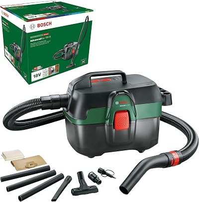 Bosch AdvancedVac 18V-8 Cordless Wet Dry Vacuum (Without Battery) 3-in-1 Set
