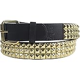 Punk Rock Classic Pyramid Studded Leather Belt by BodyPunks