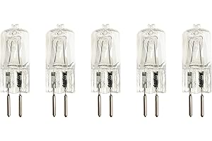 Anyray A1605Y (5)-Pack 50 Watt G5.3 120V 50W 110 Volt 50Watt GX5.3 Bi Pin T4 Light Bulb
