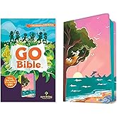 NLT GO Bible for Kids (LeatherLike, Beach Sunrise): A Life-Changing Bible for Kids