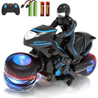 Mini Moto RC Eléctrica De Alta Velocidad 15 Km/h | Control Remoto 2.4 GHz Para Niños | Juguete De Carreras Recargable