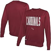 Outerstuff NFL Kids Youth 8-20 Officially Licensed Top Pick Team Color Performance Primary Logo Pullover Crewneck Sweatshirt