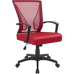 Furmax Office Chair Mid Back Swivel Lumbar Support