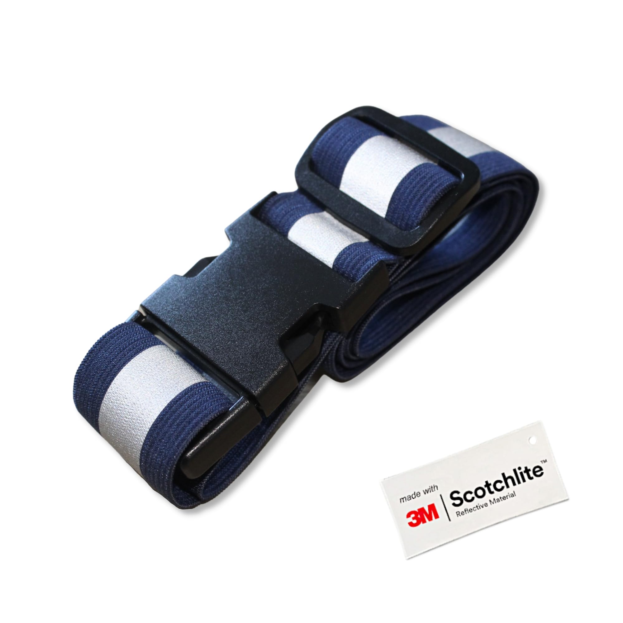 Salzmann Multi-Purpose Reflective Running Belt - Adjustable High-Visibility Strap - Made with 3M Scotchlite