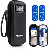 YOUSHARES Insulin Cooler Travel Case, Peptide Travel Case with Temp Display | Insulated Medicine Cooling Bag with 2 TSA Approved Ice Pack, Medication Pens Diabetic Supplies Storage for Travel &amp; Daily Use