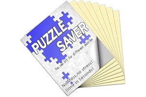 RECHIATO Preserve 6 X 1000 Jigsaw Puzzle Glue Sheets - 24 Peel and Stick Saver Sheets, No Stress & No Mess Backing Adhesive to Preserve Your Puzzle