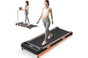 LONTEK Walking Pad Treadmill 300 Lb Capacity, Under Desk Treadmill with Incline, 2.5HP Quiet Brushless Portable Treadmills for Home/Office, 4 Silicone Shock Absorption, Smart APP