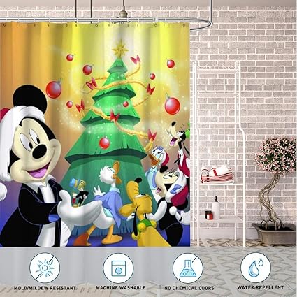 Amazon Com Disney Collection Shower Curtain 72x72 Inch Liner