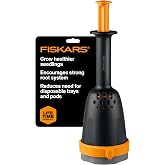Fiskars Garden Soil Block Maker for Plant Seeds with Natural Air Pruning | Eco Friendly Soil Blocking Gardening Tool for Germinating Seeds, Encourages Strong Root System to Grow Healthier Seedlings