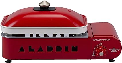 Amazon Aladdin アラジン ポータブル ガス ホットプレート プチパン Petit Pan カセットボンベ式 プレート2種付 平 プレート 2色鍋 オレンジページ Sengoku Aladdin レシピブック付属 レッド Sag Rs21 R W4 D216 H5 Aladdin アラジン ホットプレート 通販