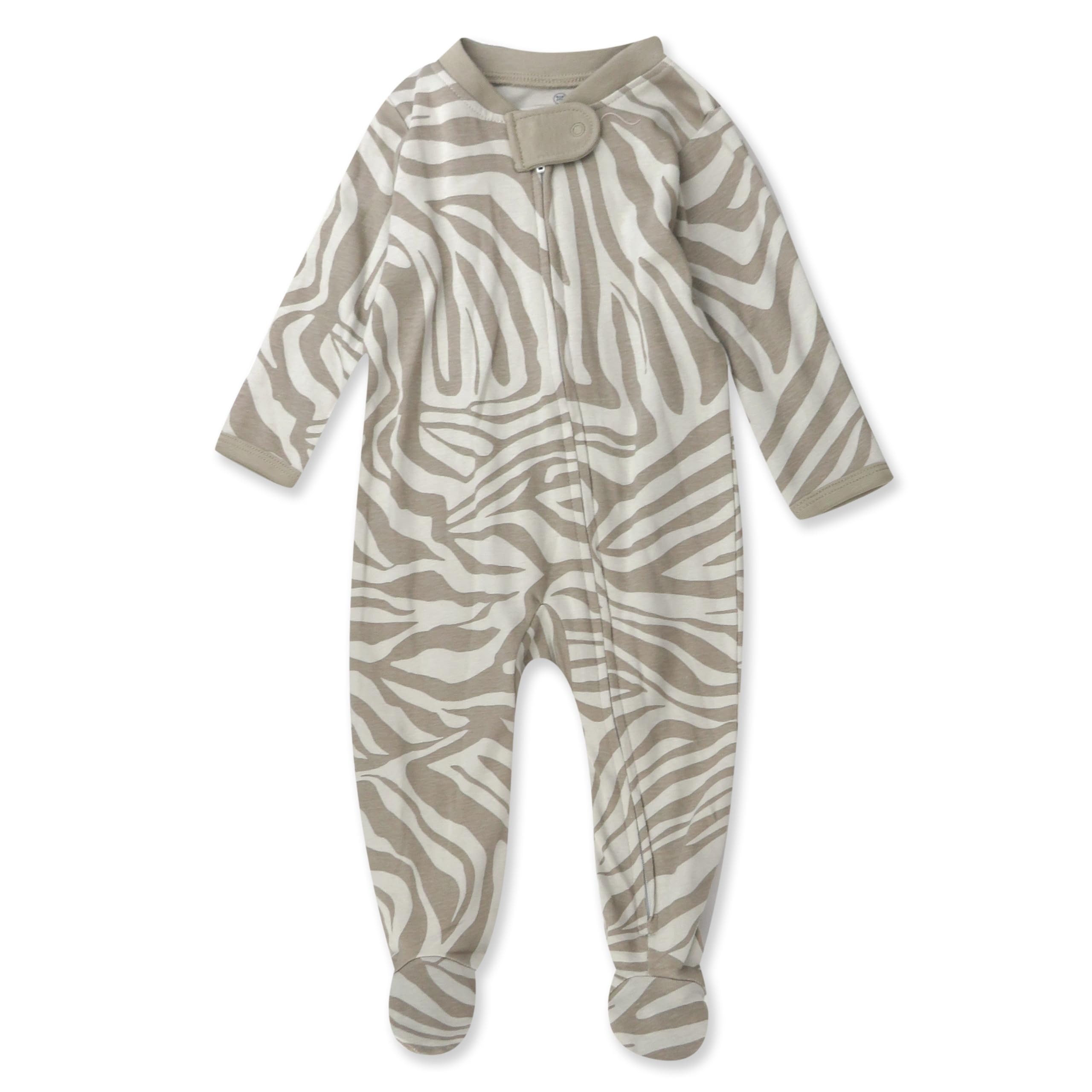 HonestBaby Sleep & Play Footed One-Piece Pajama Sleeper 100% Organic Cotton, Baby Boys