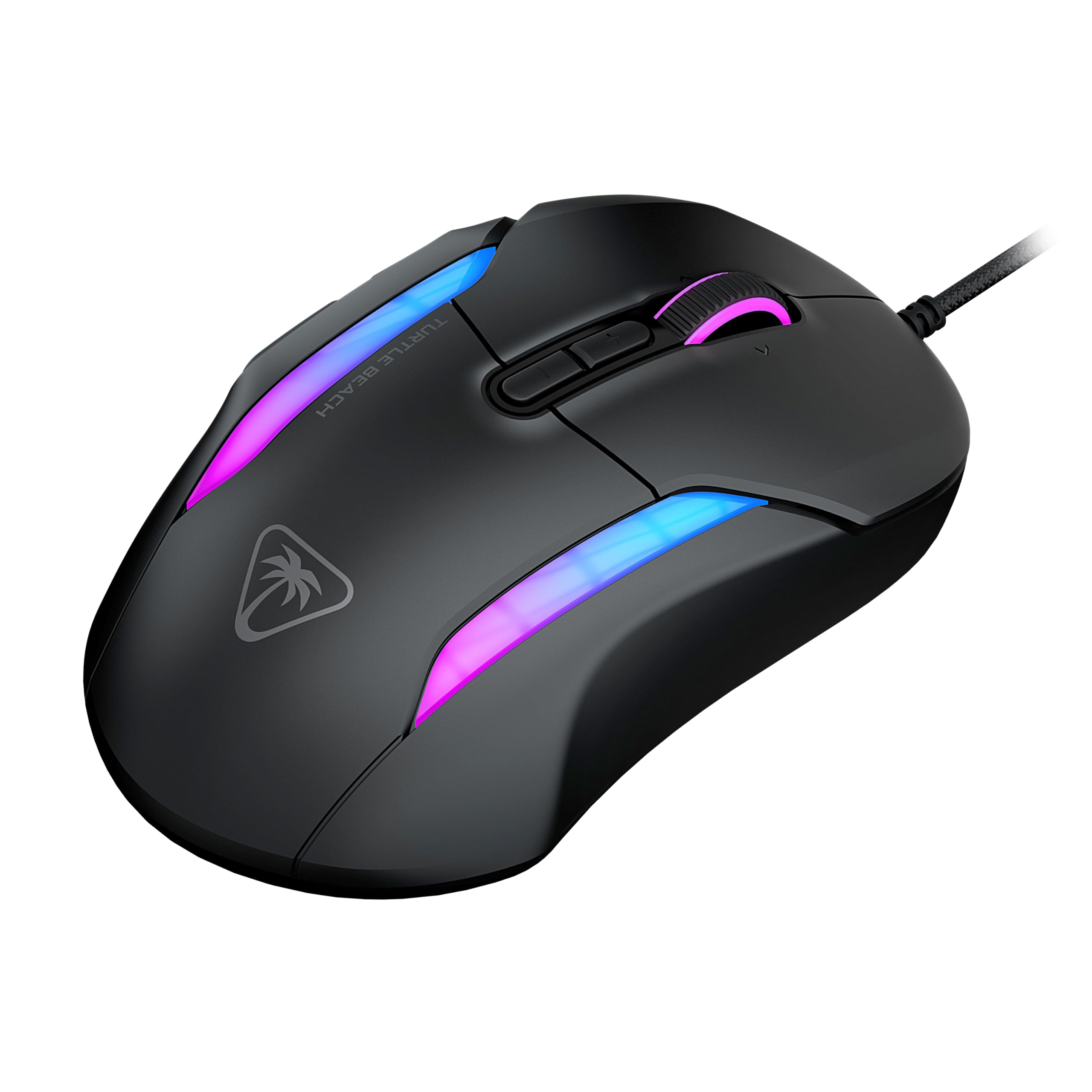 Turtle Beach Kone II – Ergonomische RGB-Gaming-Maus, 26K DPI Optischer Sensor, optische Schalter mit 100 Mio. klick-Lebensdauer, 23 programmierbare Funktionen, 4D-Scroll-Rad, Schwarz 7