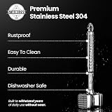 Gourmet Easy Stainless Steel Meat Tenderizer Dual-Sided Mallet 13 oz view 2