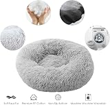 UUEMB Calming Donut Dog Cat Bed 50cm Small Pets Plush Cushion Washable view 2