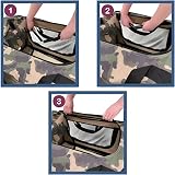 HugglePets Green Camo Fabric Dog Crate Carrier Medium 60cm Foldable view 7