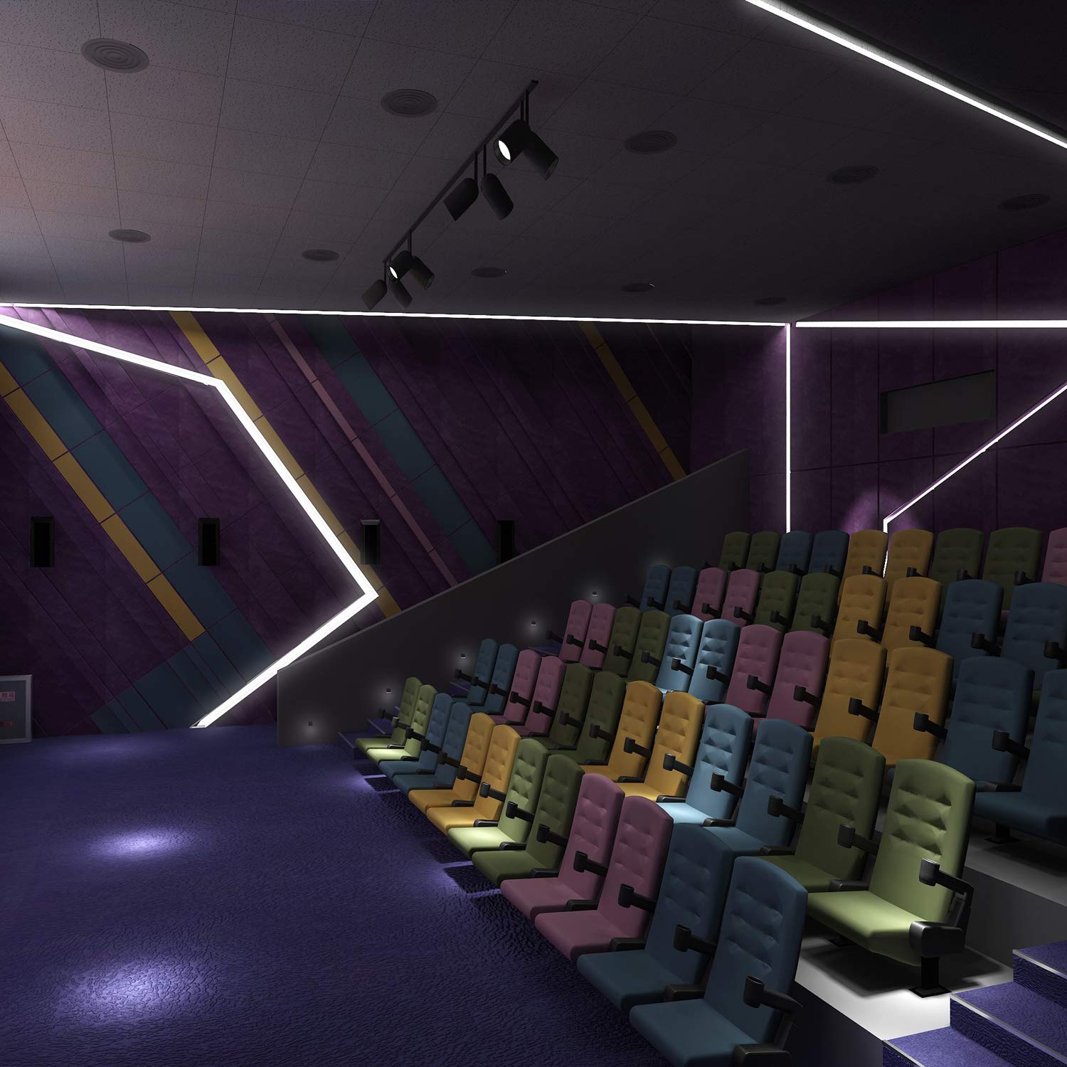 SENXINGYAN LED Aluminium Profil 1m, 12 Pack V-Form LED Profil/LED-Kanäle mit Milchig Weißer Abdeckung, LED-Diffusoren mit Endkappen, Montageclips und Eckverbindern 7