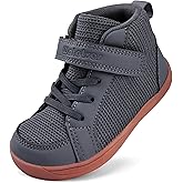 WateLves Toddler Little Kids Wide Barefoot Shoes Boys Girls Winter High Top Minimalist Sneakers Boots Walking Shoes for Indoor Outdoor | Naturally Splay | Flexible Fit