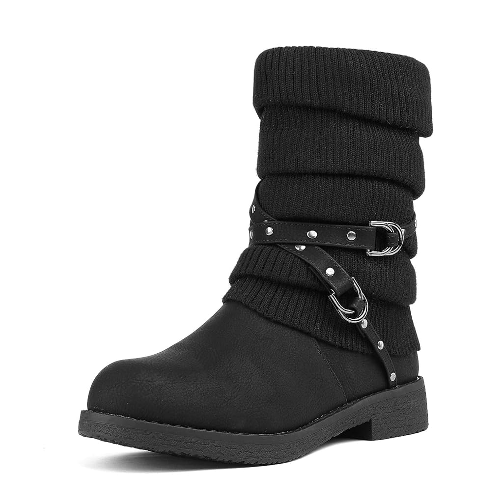 dream pairs women's mid calf winter snow boots