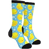 Duck Novelty Crew Socks Dress Socks Casual Mid Calf Socks Funny Cute Socks For Women Men