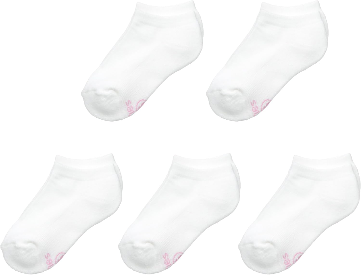 Hanes Ultimate Girls' 5-Pack Low-Cut EZ Sort Socks: Clothing