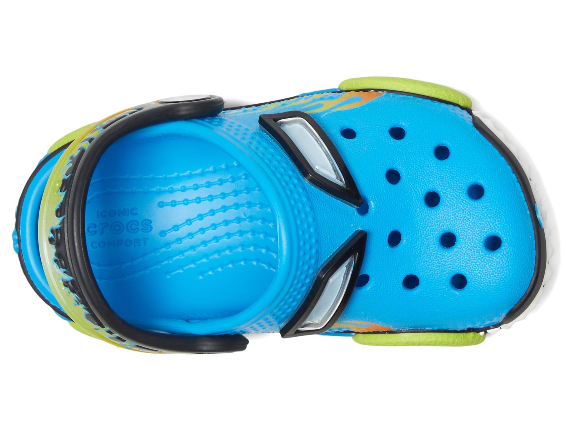 Crocs Unisex Kinder Classic IAM Monster Truck Cg T Clog, Neon Ocean, 19/20 EU 2