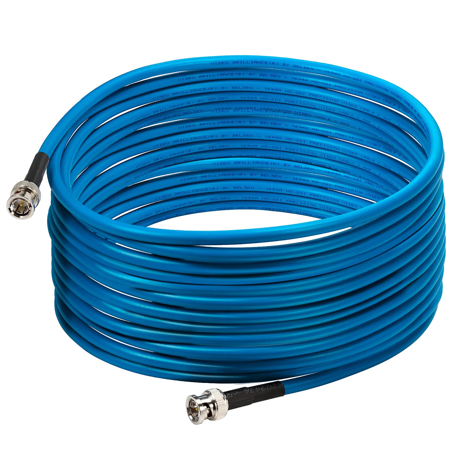 Bingfu SDI Cable BNC Male to Male 75 Ohm 3G/6G SDI Digital Video Cable(Belden 1694A) 1500cm/49.21ft Supports HD-SDI 3G-SDI 1080P 4K-UHD for Cameras and Video Equipment