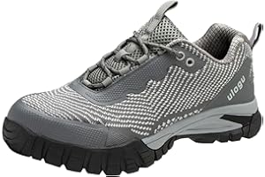 ulogu Women's Waterproof Hiking Shoes Lightweight Non-Slip Comfy All Day Walking Work Sneakers 6-Month Warranty