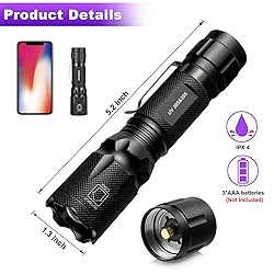 Acisa UV Blacklight Flashlight - 365nm and 395nm