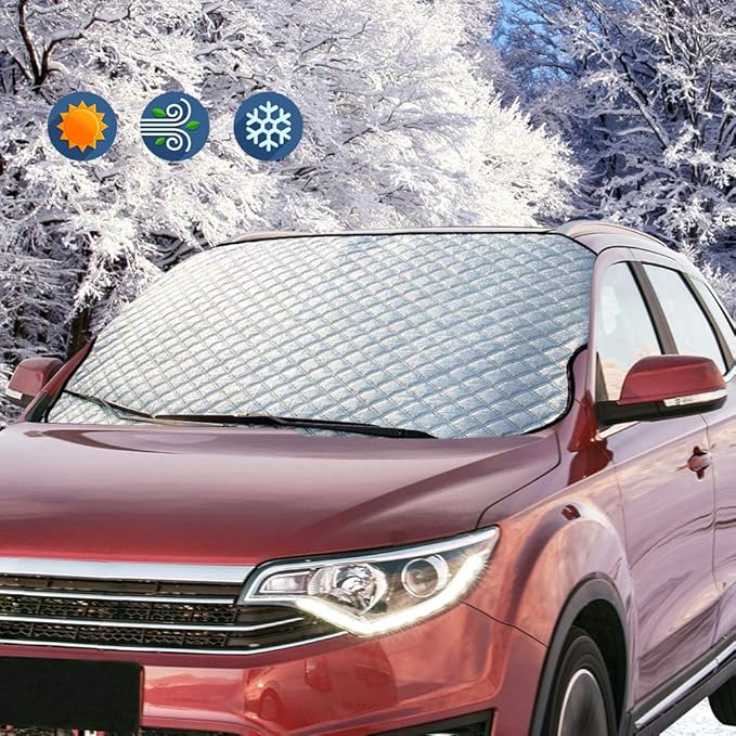 ZOTO Frontscheibe Auto Windschutzscheibe Frontscheibenabdeckung Sonnenschutz Scheibenabdeckung UV-Schutz Abdeckung Sonnenblen