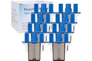 ETTIVORN Rechargeable cartridges, Compatible with Thermacell Refills (8Pcs) Black