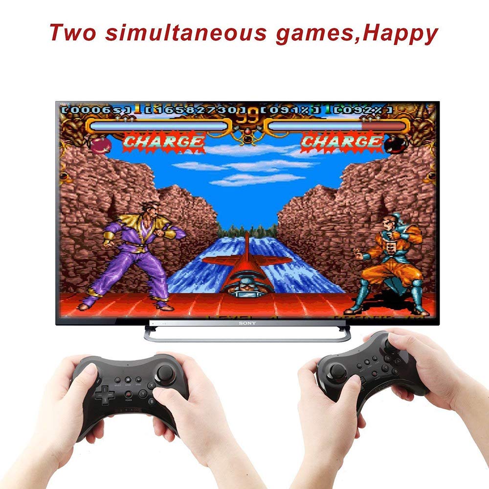 CuleedTec Black Classic Wireless Pro Controller Game Controller Gamepad Joypad Remote for Wii U