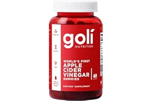 Goli Apple Cider Vinegar Gummy Vitamins - 60 Count - Vitamin B12, Gelatin-Free, Gluten-Free, Vegan & Non-GMO