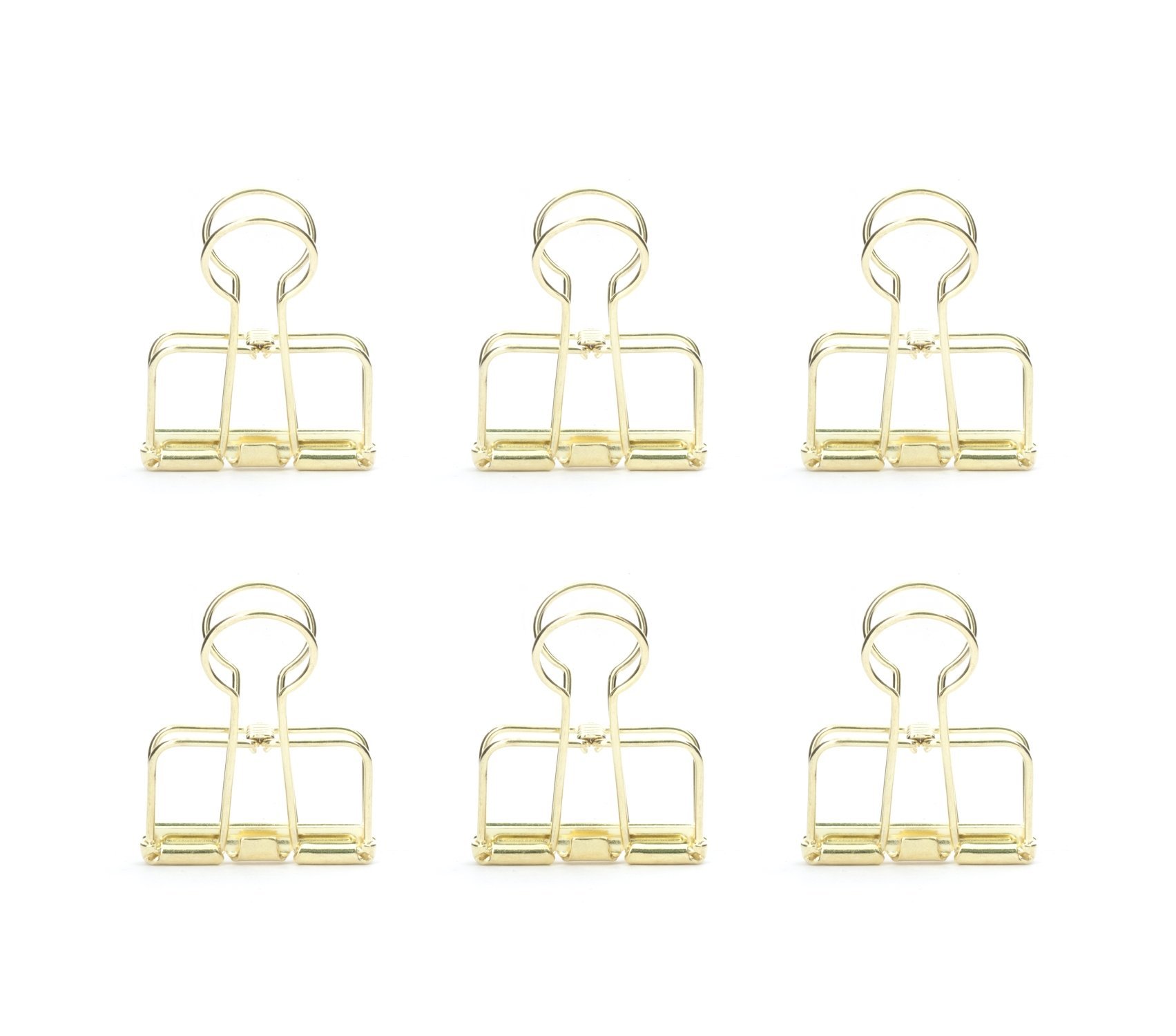 Kikkerland OR73-GD Gold Wire Clips, Paper-Clips
