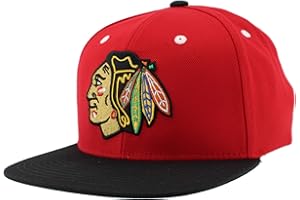 ZHATS NHL Unisex-Adult NHL Officially Licensed Adjustable Snapback Hat Flat Bill Z11 Icon Two Color