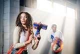 XSHOT Insanity Manic Blaster by ZURU with 48 Darts and Storage view 6