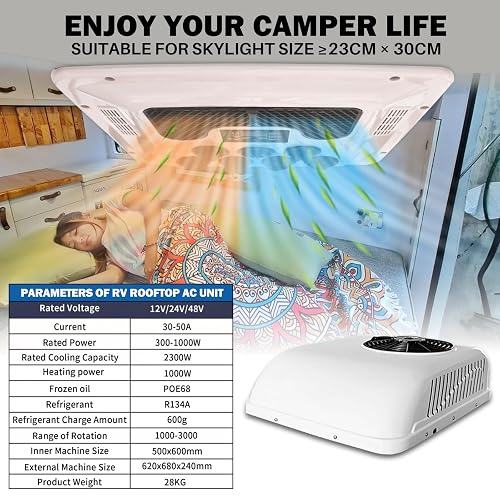 rv roof air conditioner heater combo