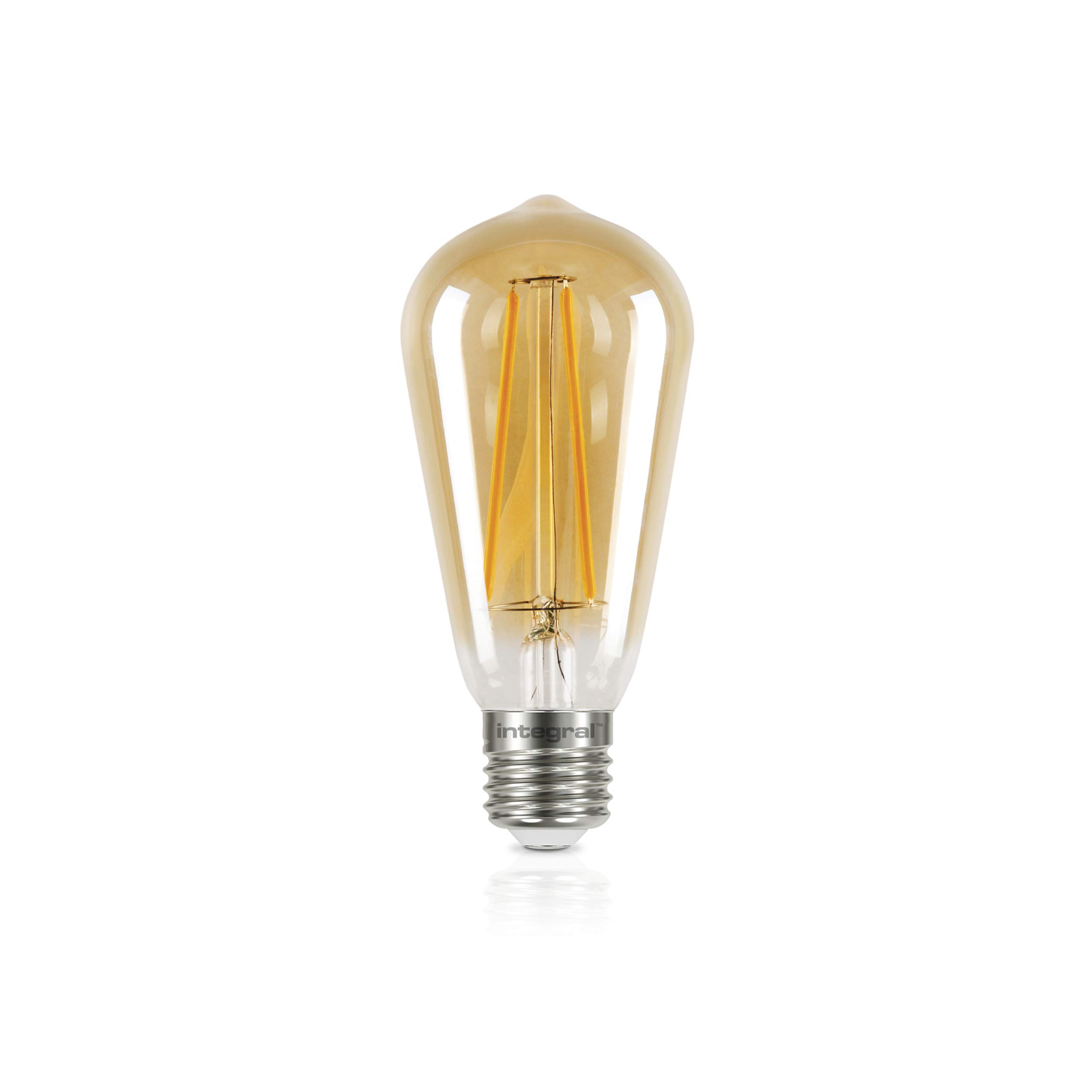 Integral LED Sunset Vintage ST64 2.5W (40W) 1800K 170lm E27 Non-Dimmable Lamp, 2.5 W
