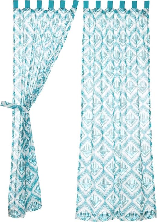 Amazon Com Vhc Brands Boho Eclectic Coastal Window Karina Tab