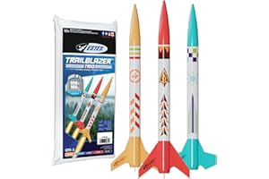 Estes 0654 Trailblazer Trio Model Rocket Kit, Beginner STEM Rocket-Building Set for Ages 10+