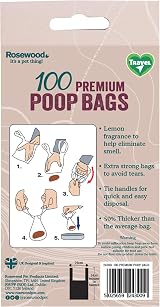 Rosewood Rosewood Dog Poo Bags with Handles 100 x 26 x 34 cm view 2