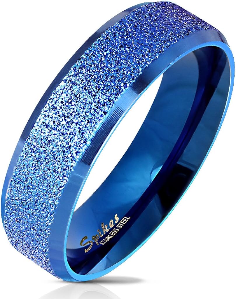 Edelstahl Partnerring 6mm Breit Matt Poliert - Verlobungsring & Freundschaftsring In Verschiedenen Farben & Größen