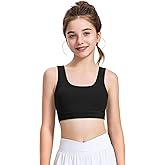 JOCMIC Girls Sports Bras Soft Seamless Training Bra with Removable Padding Yoga Crop Tops for Teens