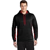 SPORT-TEK Unisex Sport-Wick Fleece Colorblock Hooded Pullover