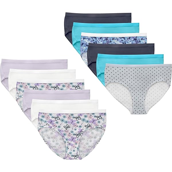 Calcinha Boyshort Fruit Of The Loom Meninas - Algodão Confortável - Pacote Com 20 Peças - Tamanho 14