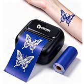Vieviego Mini Tattoo Stencil Printer, Portable Tattoo Transfer Printer Machine, with 2.2" width Paper-Saving Printing Size, Supports Smartphone &amp; Tablet, for Artists &amp; Beginners &amp; Tattoo Studios,Black