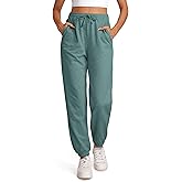CRZ YOGA Cinch Bottom Sweatpants Women High Waisted, Thick Cotton Sweat Pants with Pockets Casual Lounge Athletic Joggers