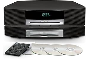 Bose Wave Music System III Bundle with Bose Wave Multi-CD Changer, Graphite Grey - Black, Compatible with Alexa (Renewed)